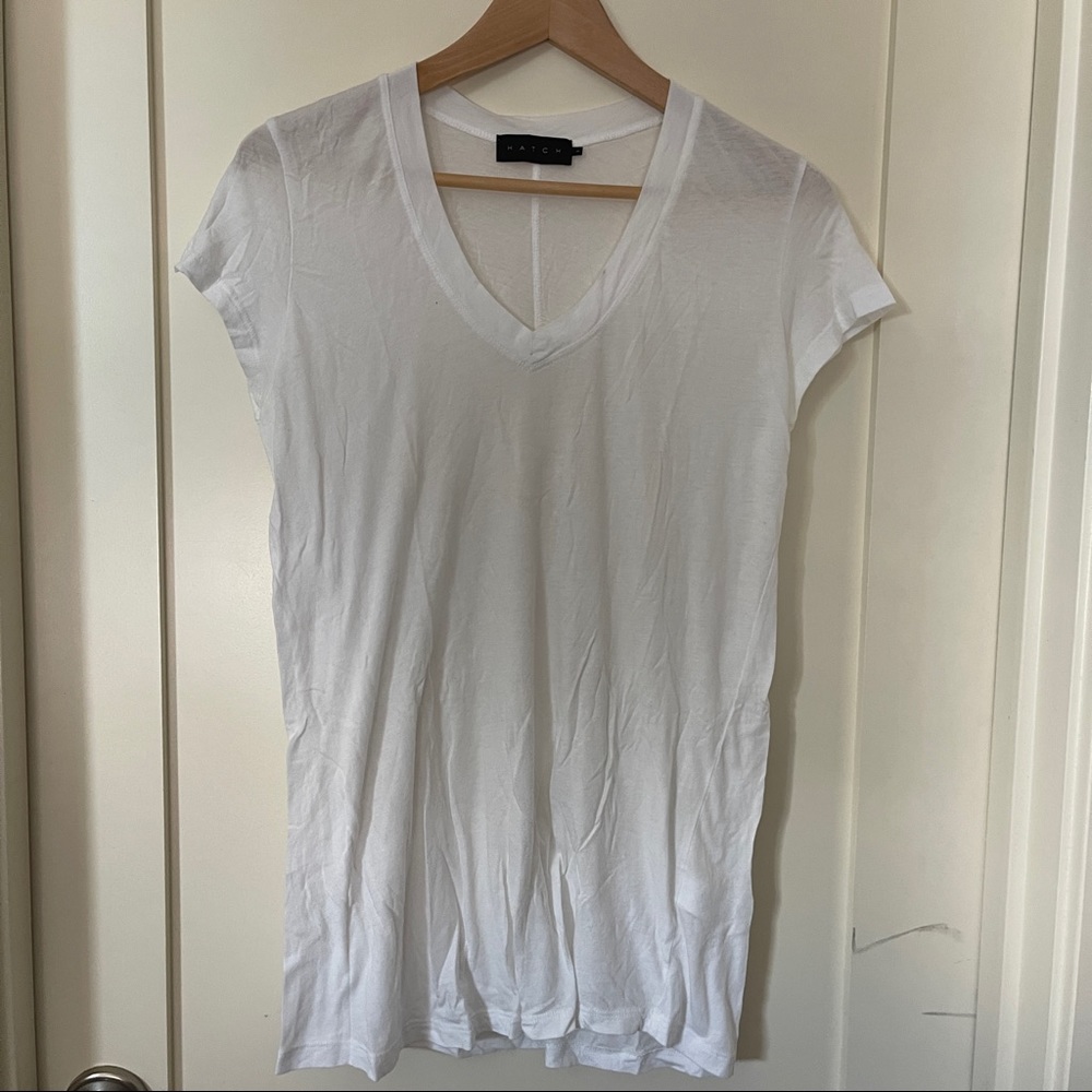 Hatch perfect t-shirt white v-neck